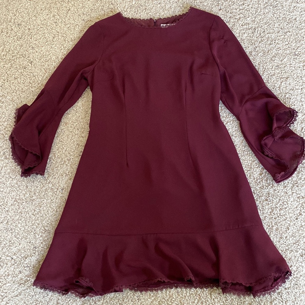 BB Dakota Burgundy Dress, Size 4, Worn Once
